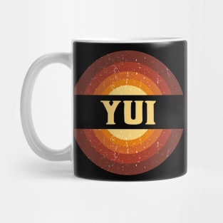 Vintage Proud Name Yui Birthday Gifts Circle Mug